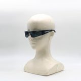 日本正規品 BALENCIAGA SUNGLASSES BB0041S 014 BLUE CLEAR バレンシアガ サングラス ノーズパッド UVカット 紫外線カット メンズ レディース ブルー クリア