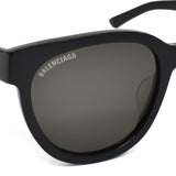 【訳あり】日本正規品 BALENCIAGA SUNGLASSES BB0077SK 001 B GREY BLACK バレンシアガ サングラス アジアンフィット UVカット メンズ レディース グレー ブラック