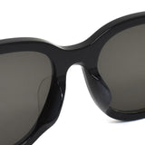 【訳あり】日本正規品 BALENCIAGA SUNGLASSES BB0077SK 001 B GREY BLACK バレンシアガ サングラス アジアンフィット UVカット メンズ レディース グレー ブラック