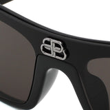日本正規品 BALENCIAGA SUNGLASSES GLOBAL FIT BB0080S 001 GREY BLACK バレンシアガ サングラス グローバルフィット UVカット 紫外線カット メンズ レディース グレー ブラック