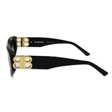 日本正規品 BALENCIAGA SUNGLASSES GLOBAL FIT BB0095S 001 GREY BLACK バレンシアガ サングラス グローバルフィット UVカット 紫外線カット メンズ レディース グレー ブラック