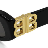 日本正規品 BALENCIAGA SUNGLASSES GLOBAL FIT BB0095S 001 GREY BLACK バレンシアガ サングラス グローバルフィット UVカット 紫外線カット メンズ レディース グレー ブラック