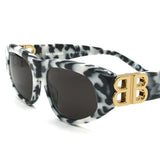 日本正規品 BALENCIAGA SUNGLASSES GLOBAL FIT BB0095S 010 GREY HAVANA WHITE バレンシアガ サングラス グローバルフィット UVカット 紫外線カット メンズ レディース グレー ハバナ ホワイト