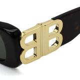 日本正規品 BALENCIAGA SUNGLASSES BB0096S 002 GREEN HAVANA バレンシアガ サングラス グローバルフィット メガネ 眼鏡 UVカット 紫外線カット メンズ レディース グリーン ハバナ