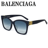 国内正規品 BALENCIAGA SUNGLASSES ASIAN FIT BB0102SA 005 GRADIENT BLUE バレンシアガ サングラス アジアンフィット メガネ 眼鏡 UVカット 紫外線カット メンズ レディース グラデーション ブルー