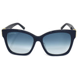 国内正規品 BALENCIAGA SUNGLASSES ASIAN FIT BB0102SA 005 GRADIENT BLUE バレンシアガ サングラス アジアンフィット メガネ 眼鏡 UVカット 紫外線カット メンズ レディース グラデーション ブルー