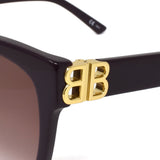 国内正規品 BALENCIAGA SUNGLASSES ASIAN FIT 57mm BB0102SA 006 RED VIOLET バレンシアガ サングラス アジアンフィット アイウェア メガネ 眼鏡 レッド バイオレット