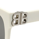 日本正規品 BALENCIAGA EYEWEAR ASIAN FIT BB0102SA 016 MIRROR LENS SILVER WHITE バレンシアガ サングラス アジアンフィット UVカット 紫外線カット メンズ レディース ミラーレンズ シルバー ホワイト