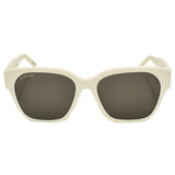 国内正規品 BALENCIAGA SUNGLASSES ASIAN FIT BB0215SA 003 GRAY IVORY バレンシアガ サングラス アジアンフィット メガネ 眼鏡 UVカット 紫外線カット メンズ レディース グレー アイボリー