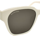 国内正規品 BALENCIAGA SUNGLASSES ASIAN FIT BB0215SA 003 GRAY IVORY バレンシアガ サングラス アジアンフィット メガネ 眼鏡 UVカット 紫外線カット メンズ レディース グレー アイボリー