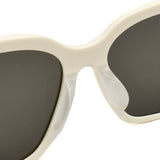 国内正規品 BALENCIAGA SUNGLASSES ASIAN FIT BB0215SA 003 GRAY IVORY バレンシアガ サングラス アジアンフィット メガネ 眼鏡 UVカット 紫外線カット メンズ レディース グレー アイボリー