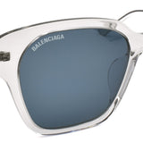 国内正規品 BALENCIAGA SUNGLASSES ASIAN FIT BB0215SA 004 BLUE GRAY バレンシアガ サングラス アジアンフィット メガネ 眼鏡 UVカット 紫外線カット メンズ レディース ブルー グレー