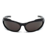 日本正規品 BALENCIAGA SUNGLASSES GLOBAL FIT BB0253S 001 GREY BLACK バレンシアガ サングラス グローバルフィット UVカット 紫外線カット メンズ レディース グレー ブラック