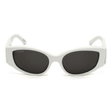 日本正規品 BALENCIAGA SUNGLASSES GLOBAL FIT BB0258S 003 GREY WHITE バレンシアガ サングラス グローバルフィット UVカット 紫外線カット メンズ レディース グレー ホワイト