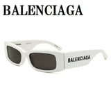 日本正規品 BALENCIAGA EYEWEAR ASIAN FIT BB0260S 003 GREY WHITE バレンシアガ サングラス アジアンフィット UVカット 紫外線カット メンズ レディース グレー ホワイト