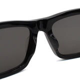 日本正規品 BALENCIAGA EYEWEAR ASIAN FIT BB0261SA 001 GREY BLACK バレンシアガ サングラス アジアンフィット UVカット 紫外線カット メンズ レディース グレー ブラック