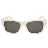 国内正規品 BALENCIAGA SUNGLASSES ASIAN FIT BB0262SA 003 GRAY WHITE バレンシアガ サングラス アジアンフィット メガネ 眼鏡 UVカット 紫外線カット メンズ レディース グレー ホワイト