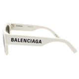 国内正規品 BALENCIAGA SUNGLASSES ASIAN FIT BB0262SA 003 GRAY WHITE バレンシアガ サングラス アジアンフィット メガネ 眼鏡 UVカット 紫外線カット メンズ レディース グレー ホワイト