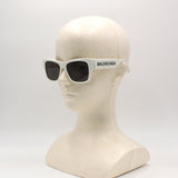 国内正規品 BALENCIAGA SUNGLASSES ASIAN FIT BB0262SA 003 GRAY WHITE バレンシアガ サングラス アジアンフィット メガネ 眼鏡 UVカット 紫外線カット メンズ レディース グレー ホワイト