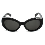日本正規品 BALENCIAGA SUNGLASSES GLOBAL FIT BB0267S 001 GREY BLACK バレンシアガ サングラス グローバルフィット UVカット 紫外線カット メンズ レディース グレー ブラック