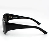 日本正規品 BALENCIAGA SUNGLASSES GLOBAL FIT BB0267S 001 GREY BLACK バレンシアガ サングラス グローバルフィット UVカット 紫外線カット メンズ レディース グレー ブラック