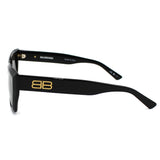 日本正規品 BALENCIAGA SUNGLASSES ASIAN FIT BB0272SA 001 GREY BLACK バレンシアガ サングラス アジアンフィット UVカット 紫外線カット メンズ レディース グレー ブラック