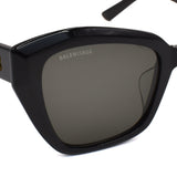 国内正規品 BALENCIAGA SUNGLASSES ASIAN FIT BB0273SA 001 GRAY BLACK バレンシアガ サングラス アジアンフィット メガネ 眼鏡 UVカット 紫外線カット メンズ レディース グレー ブラック