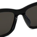 日本正規品 BALENCIAGA SUNGLASSES ASIAN FIT BB0307SA 001 GREY BLACK バレンシアガ サングラス アジアンフィット UVカット 紫外線カット メンズ レディース グレー ブラック