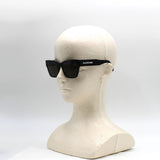 日本正規品 BALENCIAGA SUNGLASSES ASIAN FIT BB0307SA 001 GREY BLACK バレンシアガ サングラス アジアンフィット UVカット 紫外線カット メンズ レディース グレー ブラック