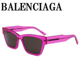 日本正規品 BALENCIAGA SUNGLASSES ASIAN FIT BB0307SA 005 GREY FUCHSIA バレンシアガ サングラス アジアンフィット UVカット 紫外線カット メンズ レディース グレー フクシャ