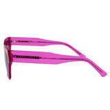 日本正規品 BALENCIAGA SUNGLASSES ASIAN FIT BB0307SA 005 GREY FUCHSIA バレンシアガ サングラス アジアンフィット UVカット 紫外線カット メンズ レディース グレー フクシャ