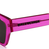 日本正規品 BALENCIAGA SUNGLASSES ASIAN FIT BB0307SA 005 GREY FUCHSIA バレンシアガ サングラス アジアンフィット UVカット 紫外線カット メンズ レディース グレー フクシャ