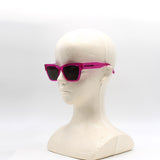 日本正規品 BALENCIAGA SUNGLASSES ASIAN FIT BB0307SA 005 GREY FUCHSIA バレンシアガ サングラス アジアンフィット UVカット 紫外線カット メンズ レディース グレー フクシャ