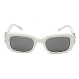 日本正規品 BALENCIAGA SUNGLASSES ASIAN FIT BB0310SK 003 SILVER WHITE バレンシアガ サングラス アジアンフィット UVカット 紫外線カット メンズ レディース ミラーレンズ シルバー ホワイト