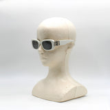 日本正規品 BALENCIAGA SUNGLASSES ASIAN FIT BB0310SK 003 SILVER WHITE バレンシアガ サングラス アジアンフィット UVカット 紫外線カット メンズ レディース ミラーレンズ シルバー ホワイト