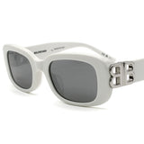 日本正規品 BALENCIAGA SUNGLASSES ASIAN FIT BB0310SK 003 SILVER WHITE バレンシアガ サングラス アジアンフィット UVカット 紫外線カット メンズ レディース ミラーレンズ シルバー ホワイト