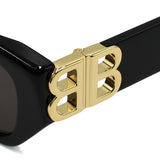 日本正規品 BALENCIAGA SUNGLASSES ASIAN FIT BB0311SK 001 GRAY BLACK バレンシアガ サングラス アジアンフィット UVカット 紫外線カット メンズ レディース グレー ブラック