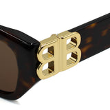 日本正規品 BALENCIAGA SUNGLASSES ASIAN FIT BB0311SK 002 BROWN HAVANA バレンシアガ サングラス アジアンフィット UVカット 紫外線カット メンズ レディース ブラウン ハバナ