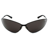 日本正規品 BALENCIAGA SUNGLASSES ASIAN FIT BB0315S 002 GREY BLACK バレンシアガ サングラス アジアンフィット UVカット 紫外線カット メンズ レディース ミラーレンズ グレー ブラック