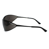 日本正規品 BALENCIAGA SUNGLASSES ASIAN FIT BB0315S 002 GREY BLACK バレンシアガ サングラス アジアンフィット UVカット 紫外線カット メンズ レディース ミラーレンズ グレー ブラック