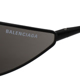 日本正規品 BALENCIAGA SUNGLASSES ASIAN FIT BB0315S 002 GREY BLACK バレンシアガ サングラス アジアンフィット UVカット 紫外線カット メンズ レディース ミラーレンズ グレー ブラック
