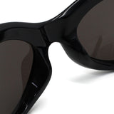 日本正規品 BALENCIAGA SUNGLASSES ASIAN FIT BB0317S 001 GREY BLACK バレンシアガ サングラス グローバルフィット UVカット 紫外線カット メンズ レディース グレー ブラック