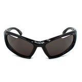 日本正規品 BALENCIAGA SUNGLASSES GLOBAL FIT BB0318S 001 GREY BLACK バレンシアガ サングラス グローバルフィット UVカット 紫外線カット メンズ レディース グレー ブラック