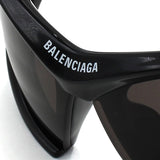 日本正規品 BALENCIAGA SUNGLASSES GLOBAL FIT BB0318S 001 GREY BLACK バレンシアガ サングラス グローバルフィット UVカット 紫外線カット メンズ レディース グレー ブラック