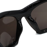 日本正規品 BALENCIAGA SUNGLASSES GLOBAL FIT BB0318S 001 GREY BLACK バレンシアガ サングラス グローバルフィット UVカット 紫外線カット メンズ レディース グレー ブラック