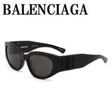 日本正規品 BALENCIAGA SUNGLASSES BB0324SK 001 GREY BLACK バレンシアガ サングラス アジアンフィット メガネ 眼鏡 UVカット 紫外線カット メンズ レディース グレー ブラック