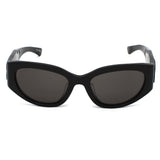 日本正規品 BALENCIAGA SUNGLASSES BB0324SK 001 GREY BLACK バレンシアガ サングラス アジアンフィット メガネ 眼鏡 UVカット 紫外線カット メンズ レディース グレー ブラック