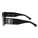 BALENCIAGA SUNGLASSES BB0324SK 014 GRAY BLACK バレンシアガ サングラス アジアンフィット メガネ 眼鏡 紫外線カット メンズ レディース グレー ブラック