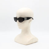 BALENCIAGA SUNGLASSES BB0324SK 014 GRAY BLACK バレンシアガ サングラス アジアンフィット メガネ 眼鏡 紫外線カット メンズ レディース グレー ブラック