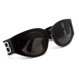 BALENCIAGA SUNGLASSES BB0324SK 014 GRAY BLACK バレンシアガ サングラス アジアンフィット メガネ 眼鏡 紫外線カット メンズ レディース グレー ブラック